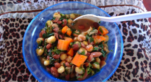 Sample portion of super githeri prepared for parents in Michogomone Secondary School