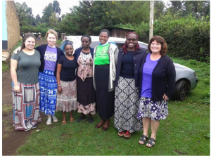 The nutrition team heading out on our first day