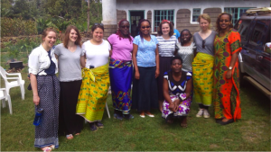 The great team comprising of Kenyatta University faculty members, QES Scholars, and Vets without Borders during the Upendo nutrition education and cooking session. Jennifer Taylor took the picture!