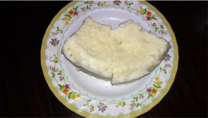 Ugali the main staple in Kenya (made from Mpempe maize/corn)